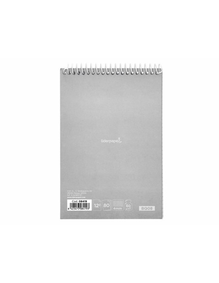 Cuaderno espiral liderpapel bolsillo doceavo apaisado witty tapa dura 80h 75gr cuadro 4 mm colores surtidos Cuaderno espiral liderpapel bolsillo doceavo apaisado witty tapa dura 80h 75gr cuadro 4 mm colores surtidos
