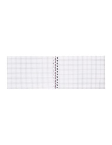 Cuaderno espiral liderpapel bolsillo octavo apaisado witty tapadura 80h 75gr cuadro 4 mm colores surtidos