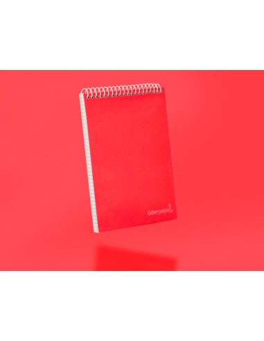 Cuaderno espiral liderpapel bolsillo octavo apaisado witty tapadura 80h 75gr cuadro 4 mm colores surtidos