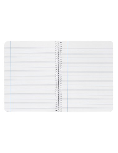 Cuaderno espiral liderpapel cuarto witty tapa dura 80h 75gr pauta ancha 35mm con margen colores surtidos