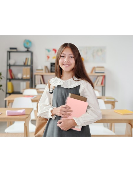 Cuaderno espiral liderpapel cuarto witty tapa dura 80h 75gr rayado horizontal 8mm con margen colores surtidos