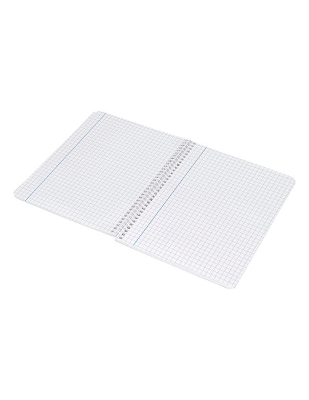 Cuaderno espiral liderpapel cuarto witty tapa dura 80h 75gr cuadro 6mm con margen colores surtidos