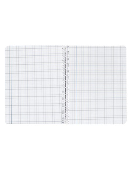 Cuaderno espiral liderpapel cuarto witty tapa dura 80h 75gr cuadro 6mm con margen colores surtidos