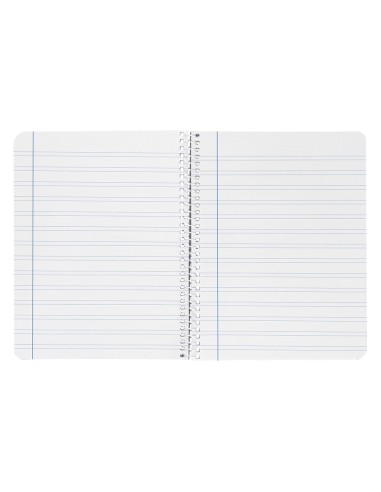 Cuaderno espiral liderpapel cuarto smart tapa blanda 80h 60gr rayado montessori 5mm colores surtidos