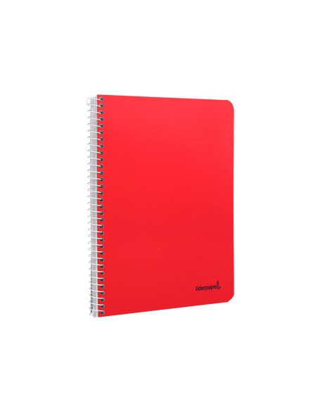 Cuaderno espiral liderpapel cuarto smart tapa blanda 80h 60gr rayado montessori 5mm colores surtidos
