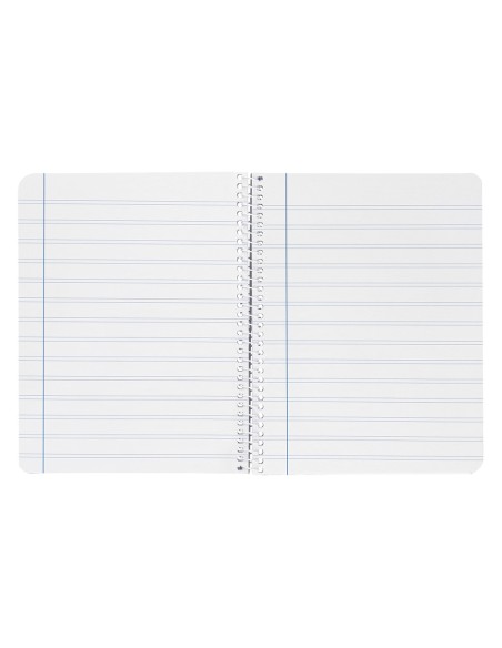 Cuaderno espiral liderpapel cuarto smart tapa blanda 80h 60gr rayado montessori 35mm colores surtidos