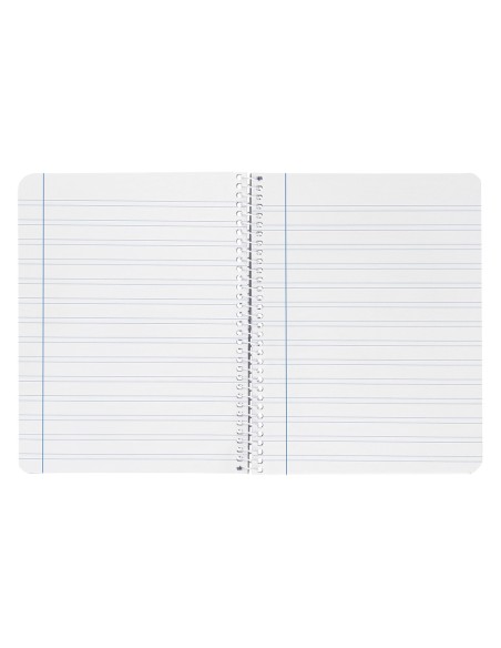 Cuaderno espiral liderpapel cuarto smart tapa blanda 80h 60gr pauta 35mm con margen colores surtidos