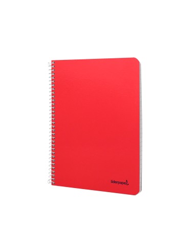 Cuaderno espiral liderpapel cuarto smart tapa blanda 80h 60gr pauta 35mm con margen colores surtidos