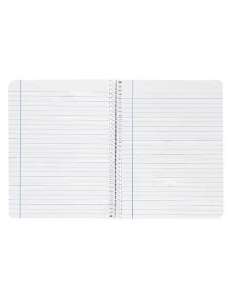 Cuaderno espiral liderpapel cuarto smart tapa blanda 80h 60gr horizontal 8mm con margencolores surtidos