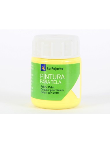 Pintura para tela la pajarita amarillo claro 25 ml