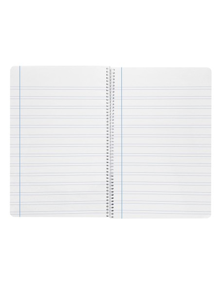 Cuaderno espiral liderpapel folio smart tapa blanda 80h 60gr rayado montessori 5mm con margen colores surtidos