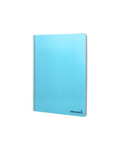 Cuaderno espiral liderpapel folio smart tapa blanda 80h 60gr rayado montessori 5mm con margen colores surtidos