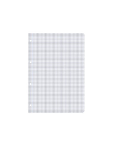 Recambio liderpapel a4 100 hojas 60g m2 cuadro 3 mm con margen 4 taladros