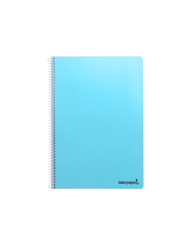 Cuaderno espiral liderpapel folio smart tapa blanda 80h 60gr rayado n 46 colores surtidos