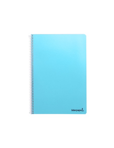Cuaderno espiral liderpapel folio smart tapa blanda 80h 60gr rayado n 46 colores surtidos