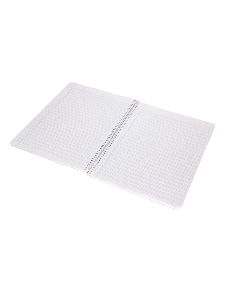 Cuaderno espiral liderpapel folio smart tapa blanda 80h 60gr pauta 35mm con margen colores surtidos