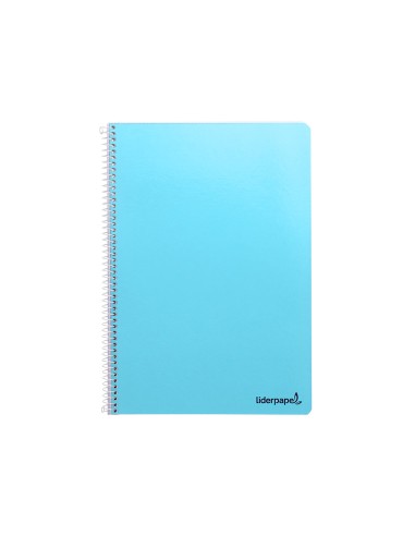 Cuaderno espiral liderpapel folio smart tapa blanda 80h 60gr pauta 35mm con margen colores surtidos