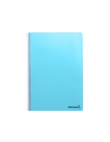 Cuaderno espiral liderpapel folio smart tapa blanda 80h 60gr cuadro 5 mm con margen colores surtidos