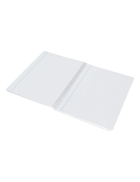 Cuaderno espiral liderpapel folio smart tapa blanda 80h 60gr cuadro 4 mm con margen colores surtidos