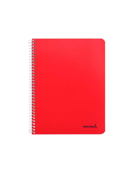 Cuaderno espiral liderpapel a5 micro smart tapa blanda 80h60gr horizontal 7mm doble margen 6 taladros colores