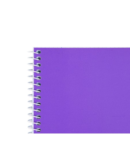 Cuaderno espiral liderpapel a4 micro smart tapa blanda 80h60gr cuadro 5mm doble margen 4 taladros colores surtidos