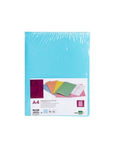 Subcarpeta liderpapel a4 azul pastel 180g m2