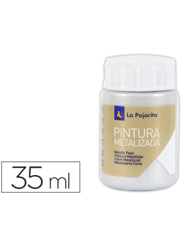 Pintura metalizada la pajarita plata 35 ml