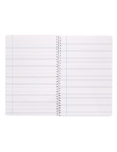 Cuaderno espiral liderpapel folio witty tapa dura 80h 75gr rayado montessori 5mm colores surtidos