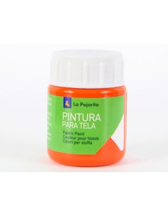 Pintura para tela la pajarita anaranjado 25 ml