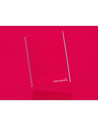 Cuaderno espiral liderpapel folio witty tapa dura 80h 75gr cuadro 6mm con margen colores surtidos