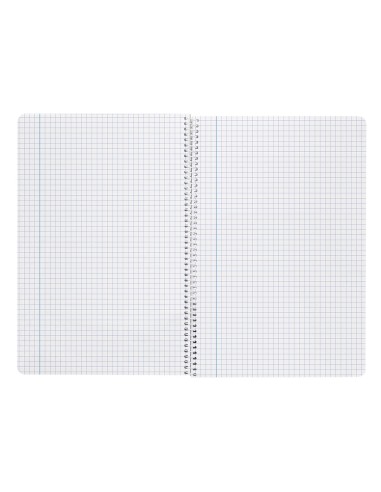 Cuaderno espiral liderpapel folio witty tapa dura 80h 75gr cuadro 6mm con margen colores surtidos