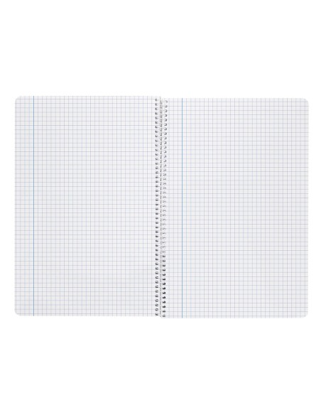 Cuaderno espiral liderpapel folio witty tapa dura 80h 75gr cuadro 6mm con margen colores surtidos