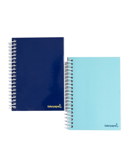 Cuaderno espiral liderpapel bolsillo dieciseavo smart tapa blanda 80h 60gr cuadro 4mm colores surtidos Cuaderno espiral liderpapel bolsillo dieciseavo smart tapa blanda 80h 60gr cuadro 4mm colores surtidos