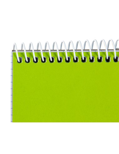 Cuaderno espiral liderpapel bolsillo dieciseavo apaisado smart tapa blanda 80h 60gr cuadro 4mm colores surtidos