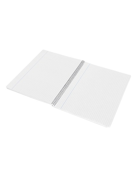 Cuaderno espiral liderpapel folio witty tapa dura 80h 75gr cuadro 4mm con margen color violeta