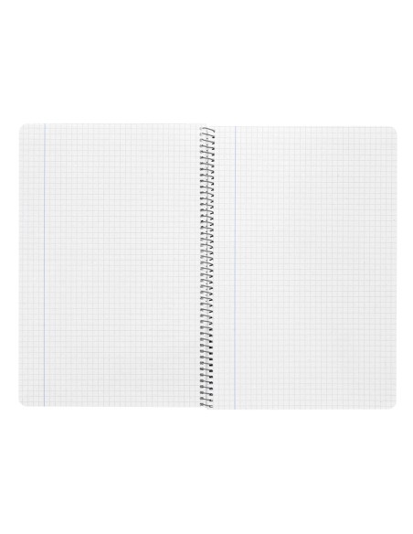 Cuaderno espiral liderpapel folio witty tapa dura 80h 75gr cuadro 4mm con margen color violeta