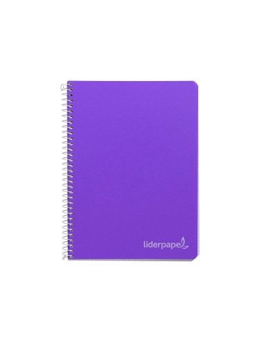 Cuaderno espiral liderpapel a4 micro witty tapa dura 140h 75gr cuadro 5mm 5 bandas 4 taladros colores surtidos