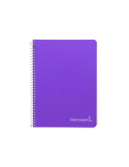 Cuaderno espiral liderpapel a4 micro witty tapa dura 140h 75gr cuadro 5mm 5 bandas 4 taladros colores surtidos