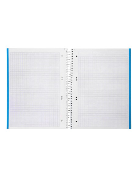 Cuaderno espiral liderpapel a5 micro jolly tapa forrada 140h 75 gr cuadro 5mm 5 bandas6 taladros colores surtidos
