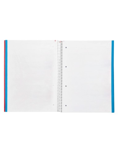Cuaderno espiral liderpapel a4 micro jolly tapa forrada 140h 75 gr liso 5 bandas 4 taladros colores surtidos