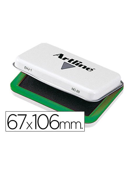 Tampon artline nº1 verde 67x106 mm