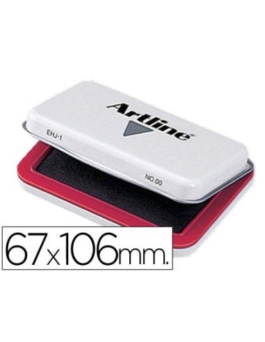 Tampon artline nº1 rojo 67x106 mm