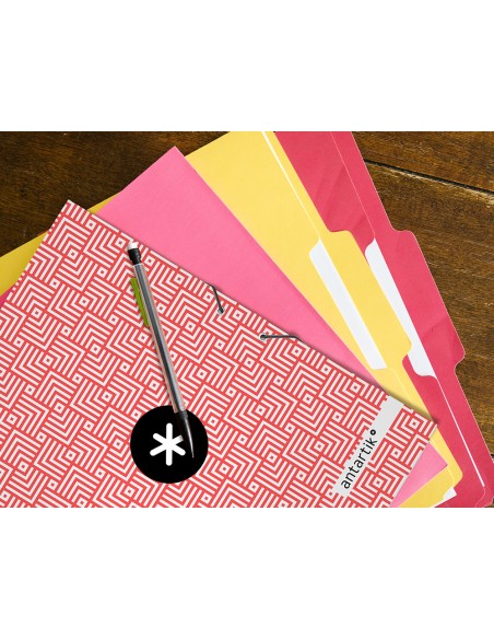 Carpeta liderpapel antartik gomas a4 3 solapas carton forrado trending colores surtidos