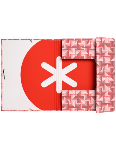 Carpeta liderpapel antartik gomas a4 3 solapas carton forrado trending colores surtidos