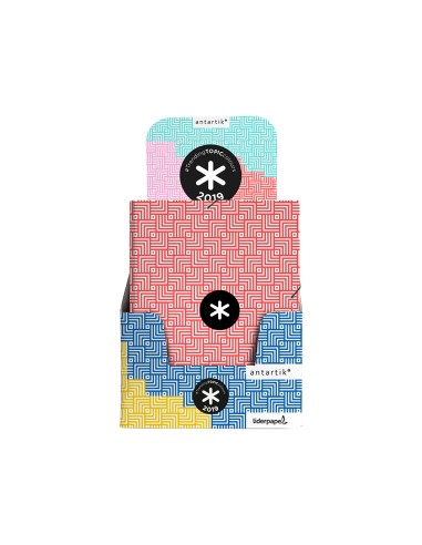 Carpeta liderpapel antartik gomas a4 3 solapas carton forrado trending colores surtidos