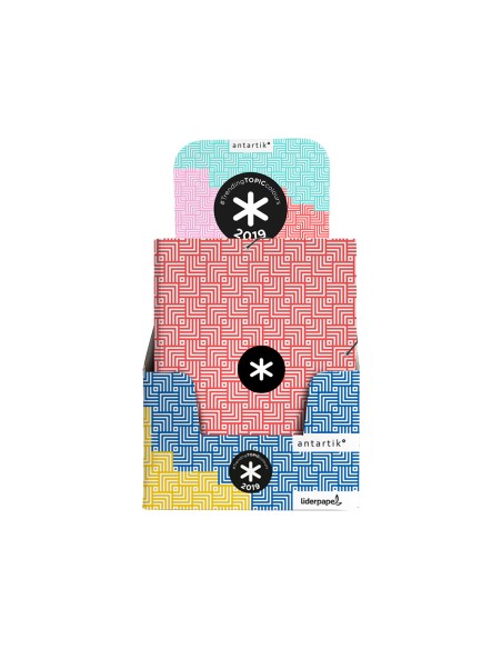 Carpeta liderpapel antartik gomas a4 3 solapas carton forrado trending colores surtidos