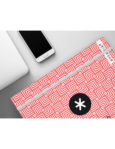 Carpeta liderpapel antartik con recambio a4 cuadro 5 mm forrada 4 anillas 25 mm trending topic colores