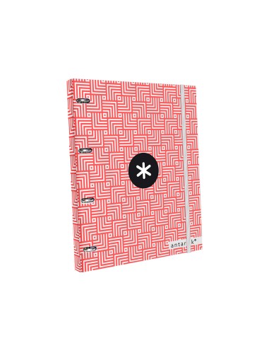 Carpeta liderpapel antartik con recambio a4 cuadro 5 mm forrada 4 anillas 25 mm trending topic colores