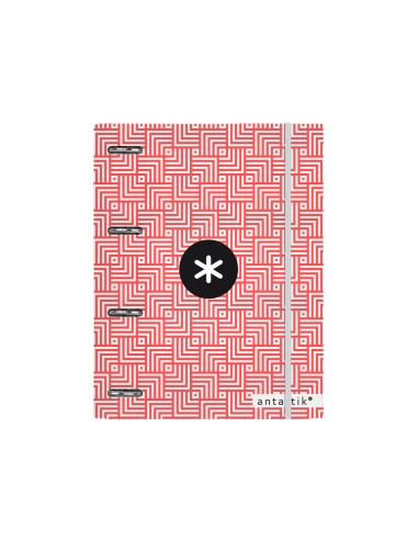 Carpeta liderpapel antartik con recambio a4 cuadro 5 mm forrada 4 anillas 25 mm trending topic colores