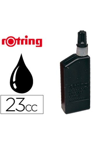 Tinta china rotring negra bote 23 cc